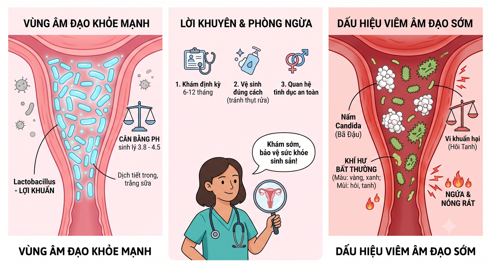 Dấu hiệu nhận biết sớm viêm âm đạo